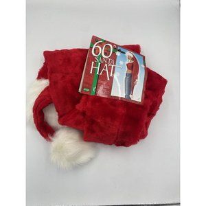 Fun World Adult Christmas 60” Santa‎ Hat New